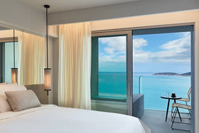 Simple Room with Sea and Pool View